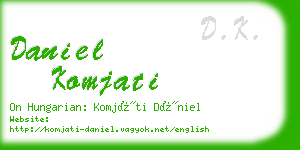 daniel komjati business card